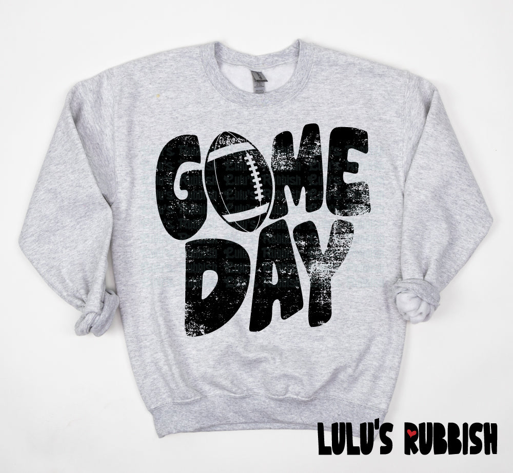 Game Day Football png, Distressed Game Day png, Football png, Sports png, Digital Design