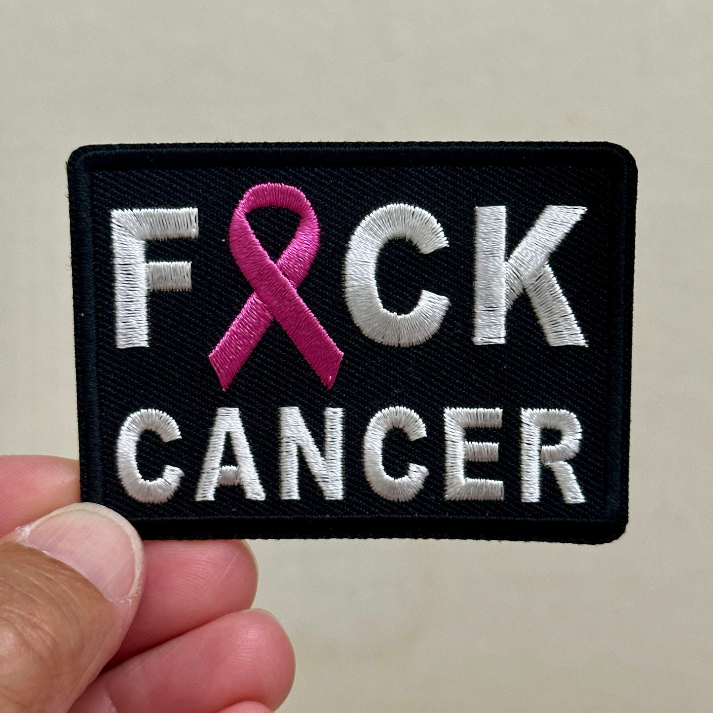 F*ck Cancer Patch | Embroidered Iron On Patch | Survivor Support Patch