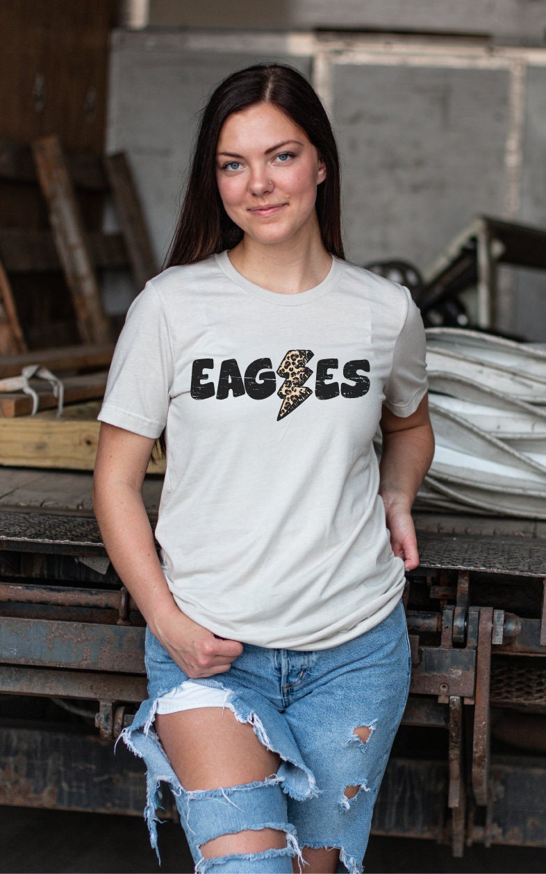 Eagles Distressed Lightning Bolt Digital Design