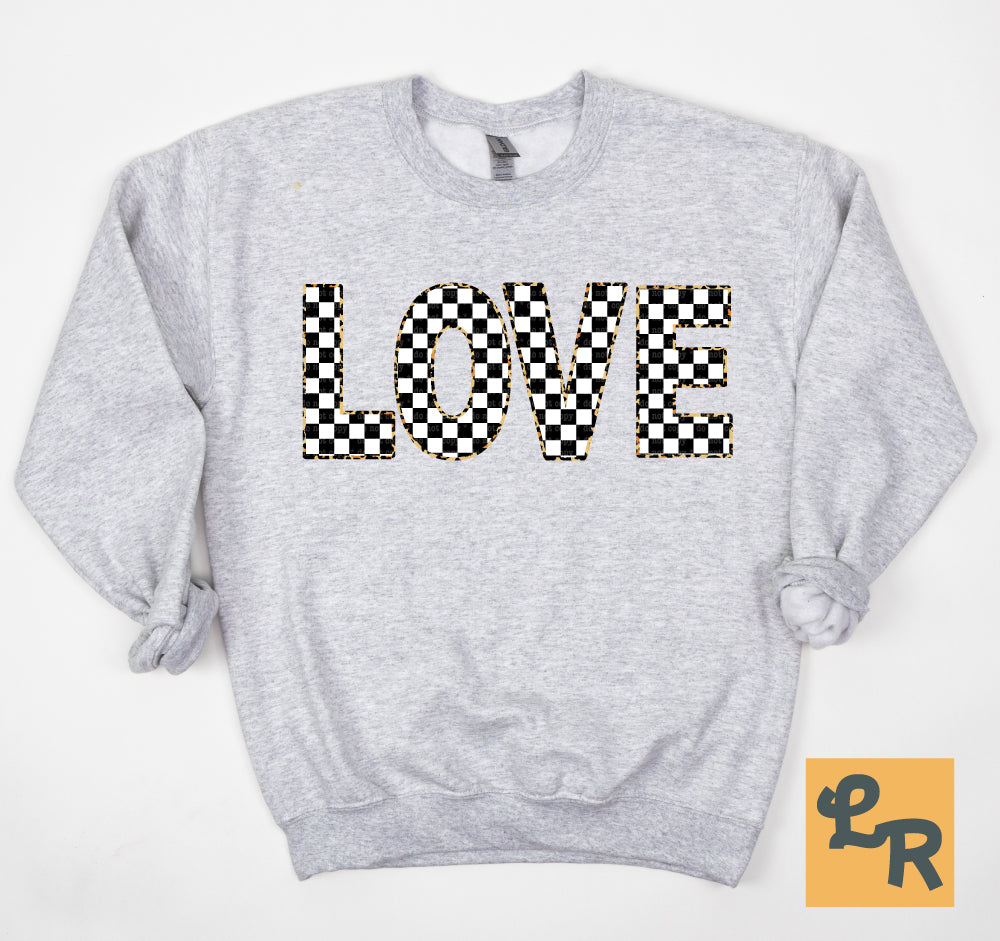 Black & White Stretch Checkered Leopard Alphabet PNG | Printable Border Letters Digital Download