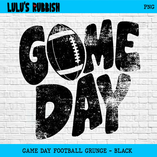 Game Day Football png, Distressed Game Day png, Football png, Sports png, Digital Design