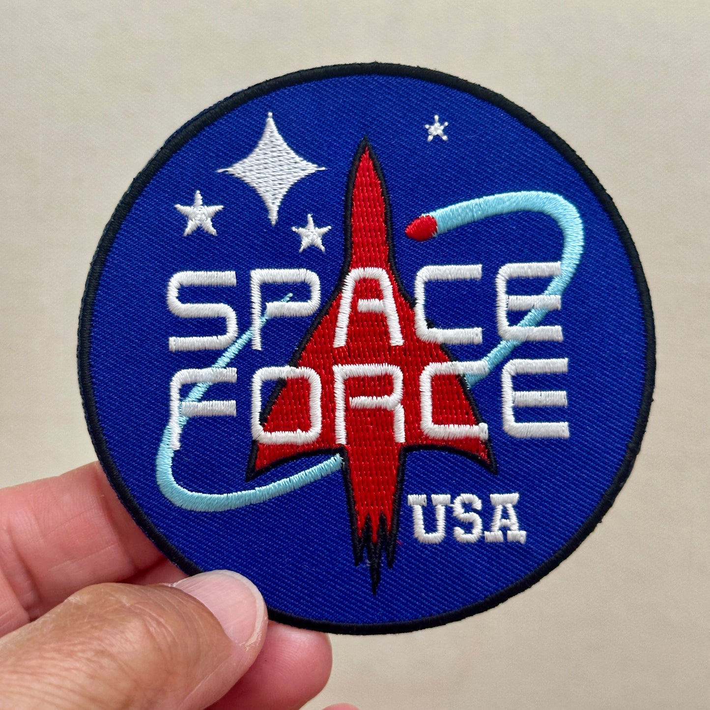 Space Force USA Patch | Embroidered Iron On Patch | Aerospace & Military Inspired