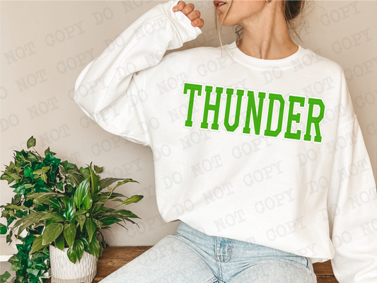 Thunder Embroidery Mascot Digital Design | EPS + PNG