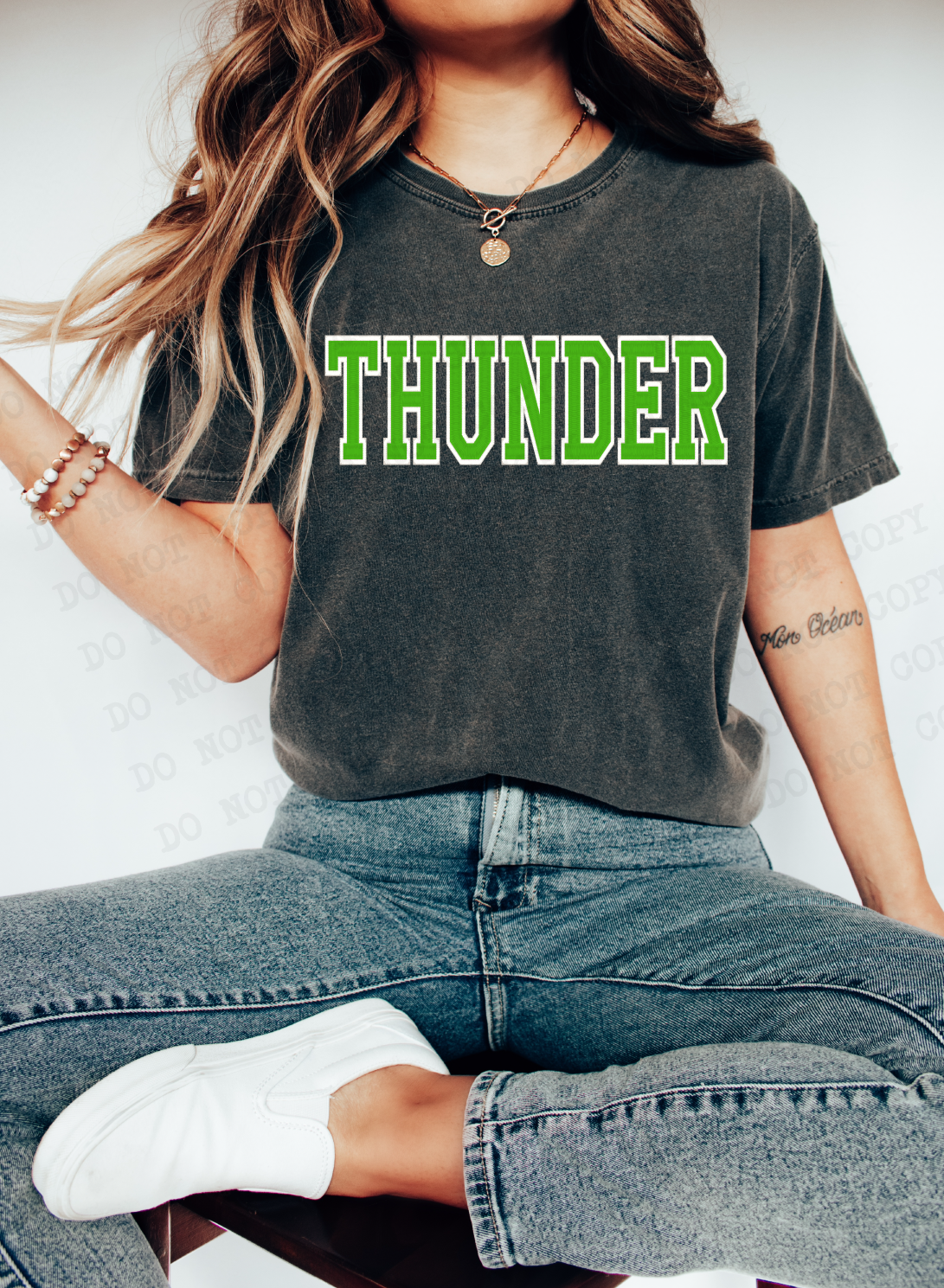 Thunder Embroidery Mascot Digital Design | EPS + PNG