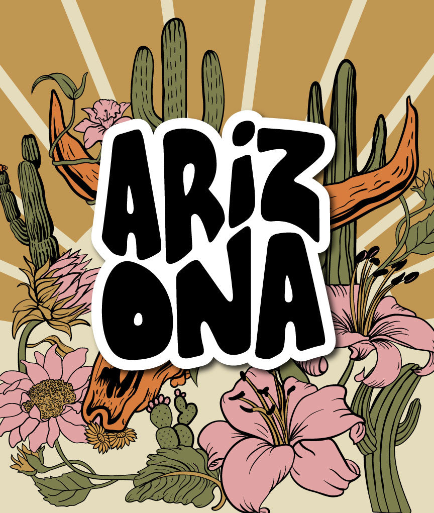 Arizona Die-Cut Sticker | Durable & Eye-Catching