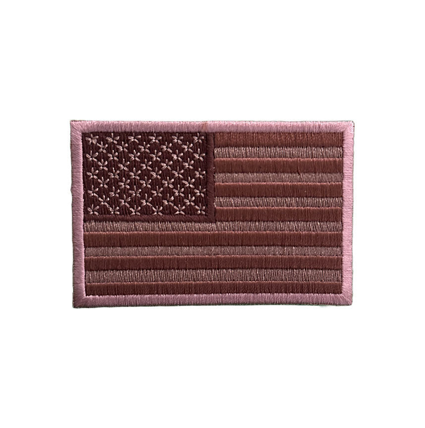 American Flag Patch Muted | America 250 USA Embroidered Iron On Patch | 3" x 2"