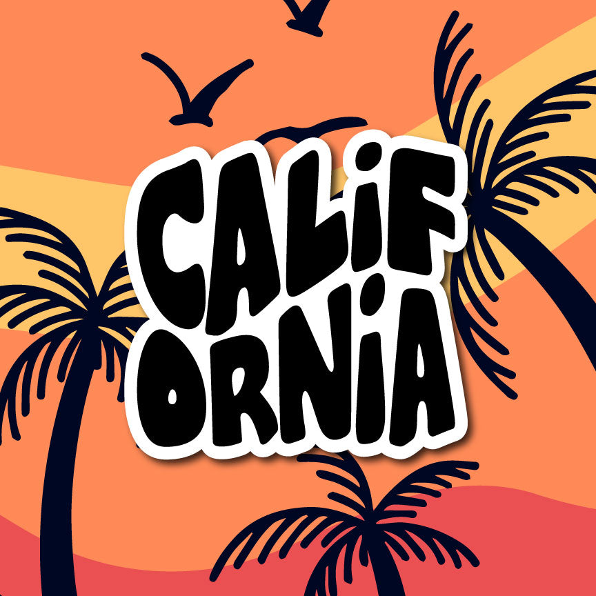 California Die-Cut Sticker | Durable & Eye-Catching