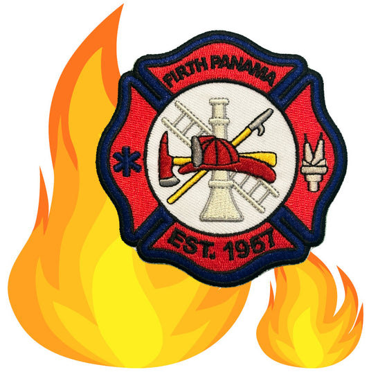 Firth Panama Fire Dept. Embroidered Patch – Est. 1967 - Iron On