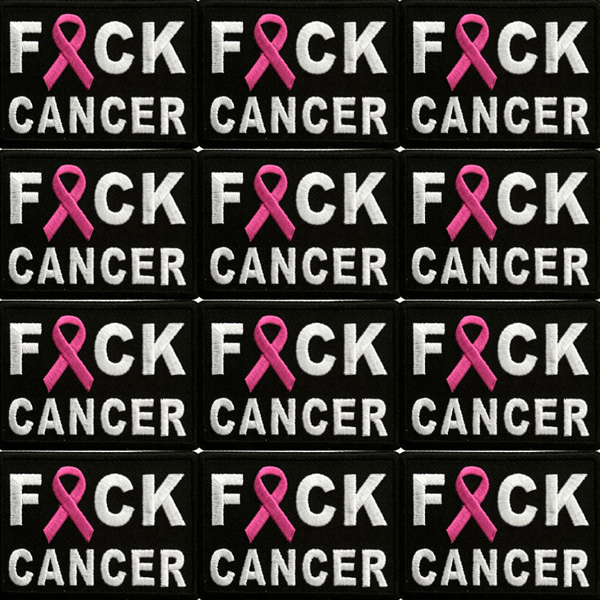 F*ck Cancer Patch | Embroidered Iron On Patch | Survivor Support Patch