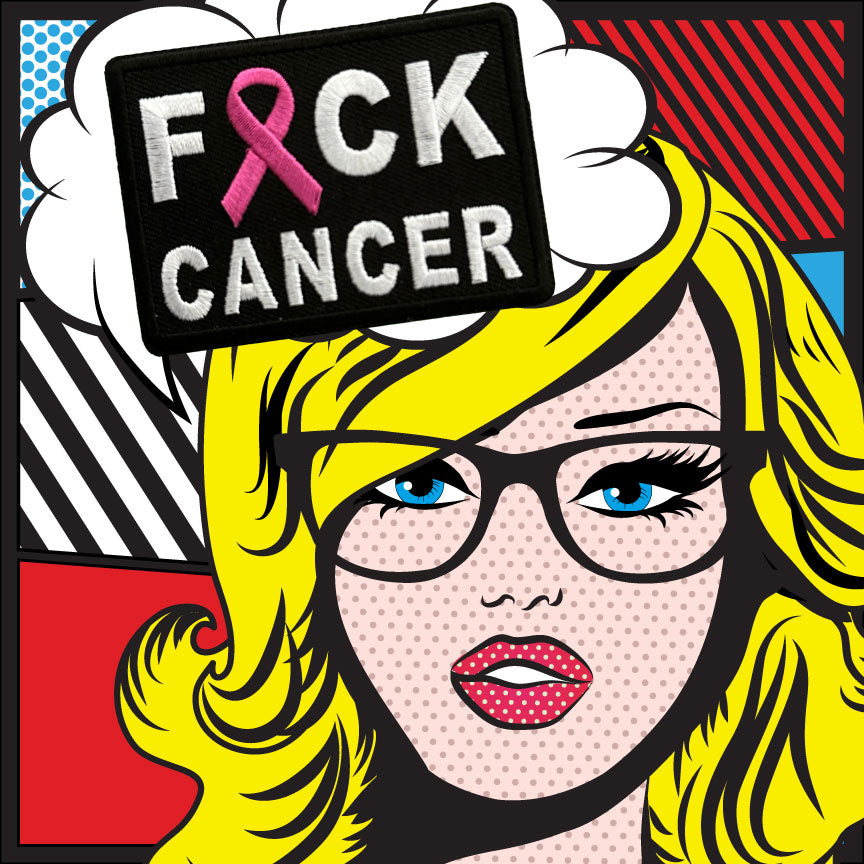 F*ck Cancer Patch | Embroidered Iron On Patch | Survivor Support Patch