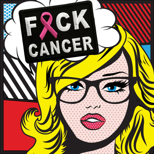F*ck Cancer Patch | Embroidered Iron On Patch | Survivor Support Patch