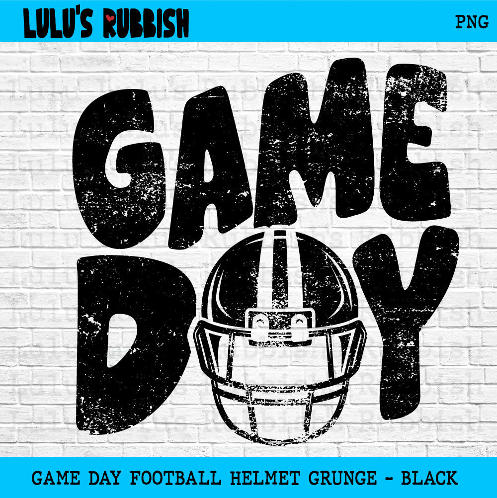 Game Day Football Helmet png, Distressed Game Day png, Sports png, Digital Design