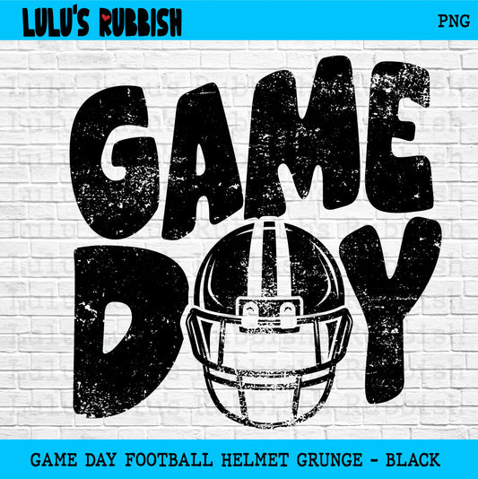 Game Day Football Helmet png, Distressed Game Day png, Sports png, Digital Design