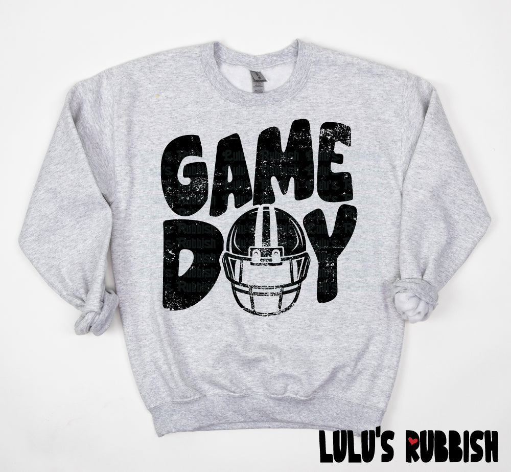 Game Day Football Helmet png, Distressed Game Day png, Sports png, Digital Design