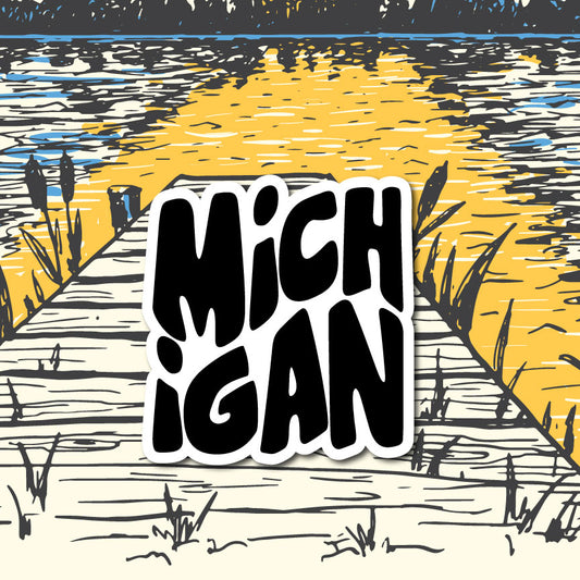 Michigan Die-Cut Sticker | Durable & Eye-Catching