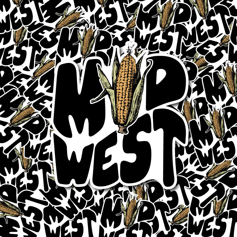 Midwest Sticker | Corn Sticker | Funny Midwest Vinyl Decal
