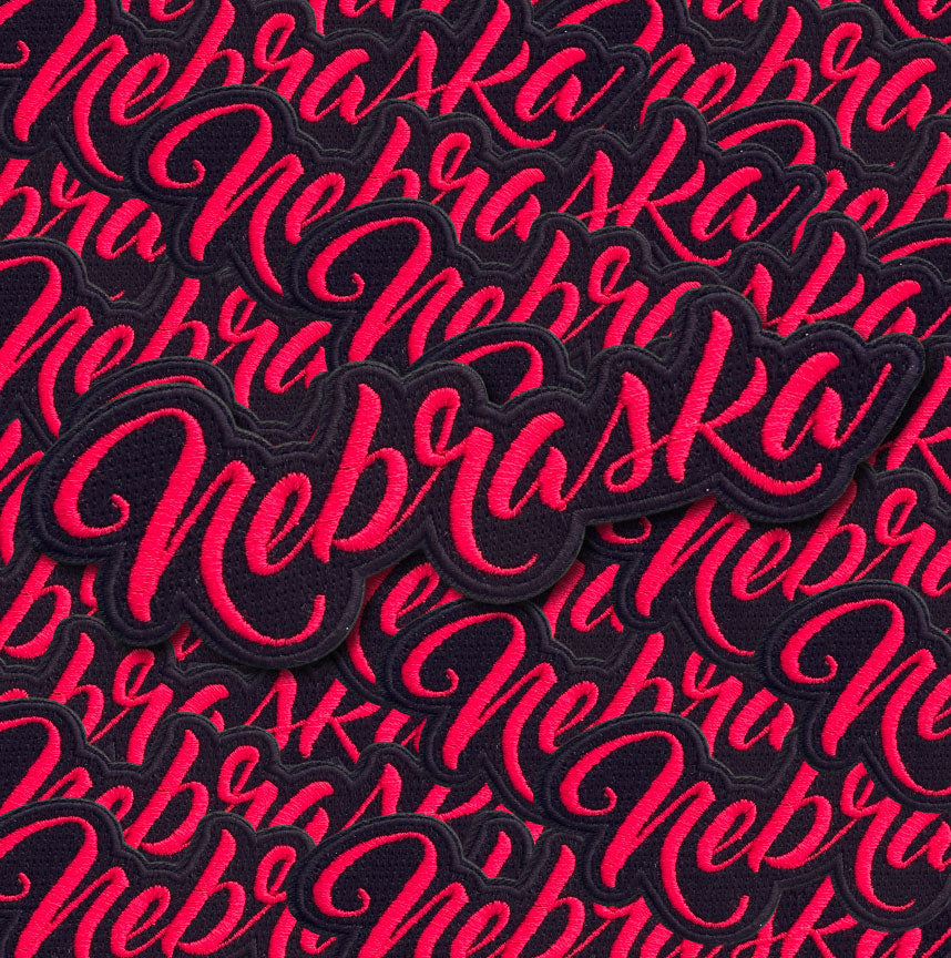 Nebraska Embroidered Patch – Iron-On