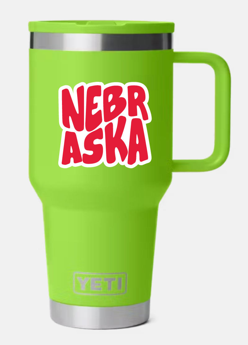 Nebraska Die-Cut Sticker | Durable & Eye-Catching