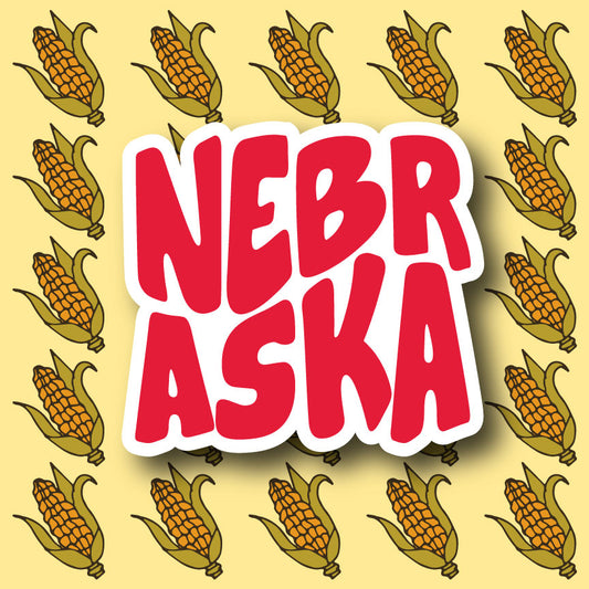 Nebraska Die-Cut Sticker | Durable & Eye-Catching