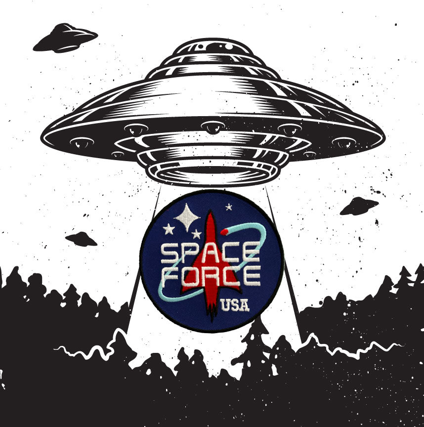 Space Force USA Patch | Embroidered Iron On Patch | Aerospace & Military Inspired