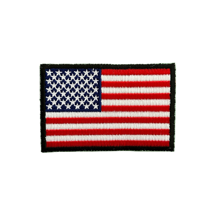 American Flag Patch | America 250 USA Embroidered Iron On Patch | 3" x 2"