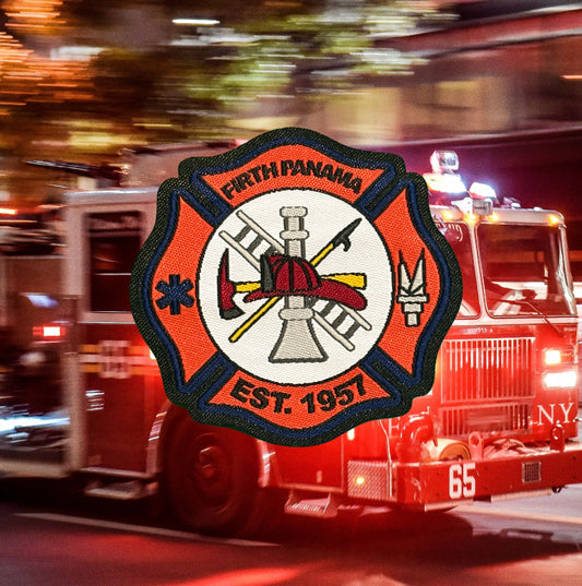 Firth Panama Fire Dept. Woven Patch – Est. 1967 - Iron On
