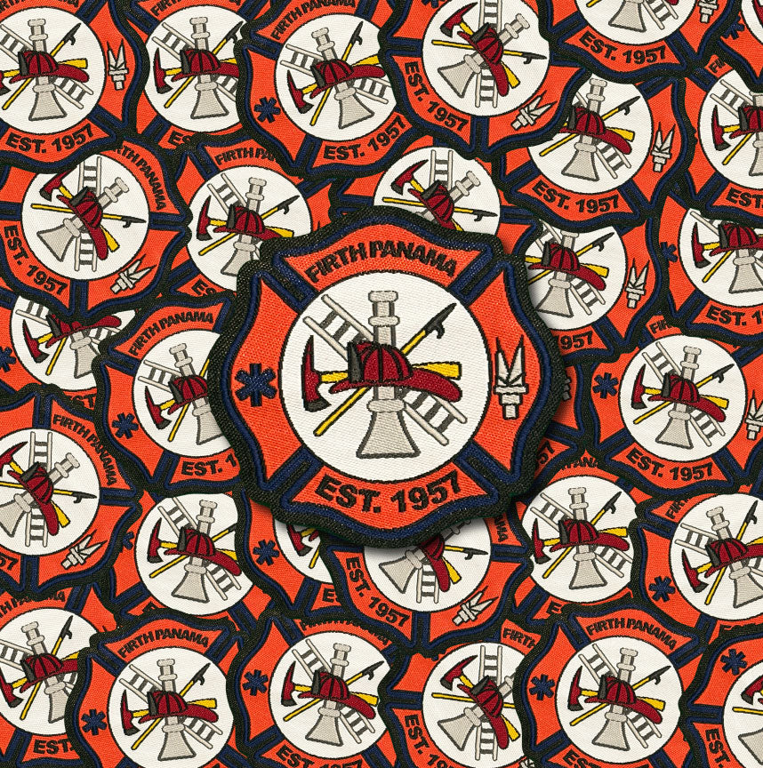 Firth Panama Fire Dept. Woven Patch – Est. 1967 - Iron On