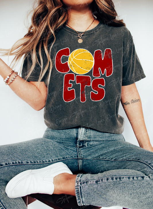 Comets Mascot Digital Design