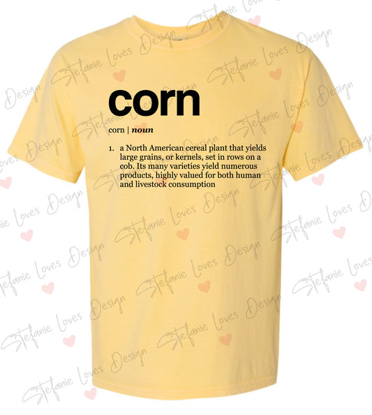Corn Definition Thanksgiving Digital Design