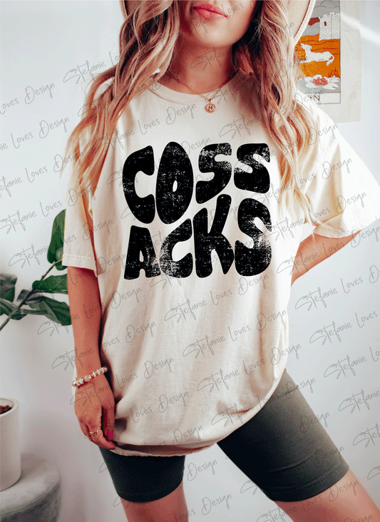 Cossacks Distressed Mascot Digital Design