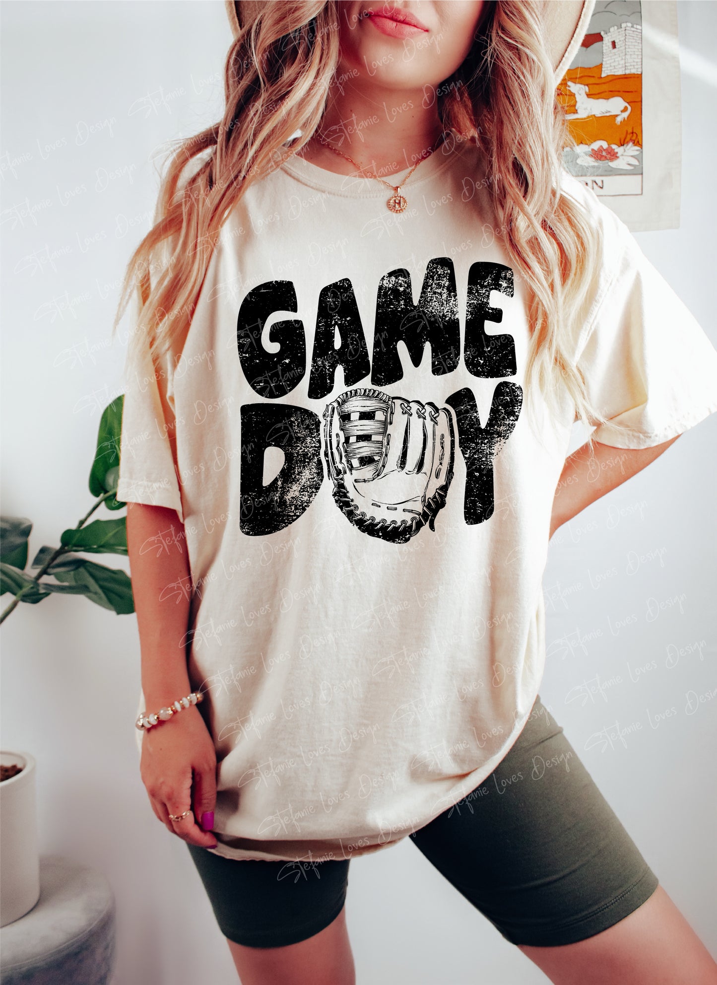 Game Day Glove PNG | Baseball & Softball Digital Design | Instant Download