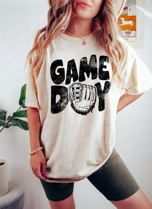 Game Day Glove PNG | Baseball & Softball Digital Design | Instant Download