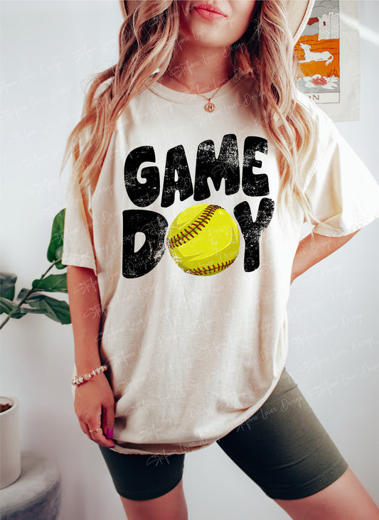 Game Day Softball Digital Design