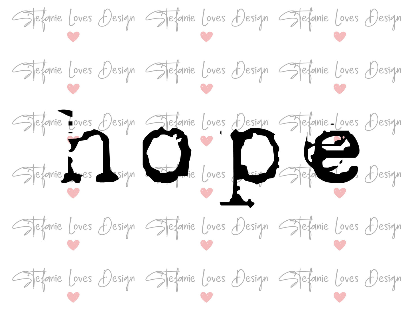 Hope Christian Saying Digital Design