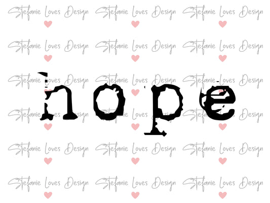 Hope Christian Saying Digital Design