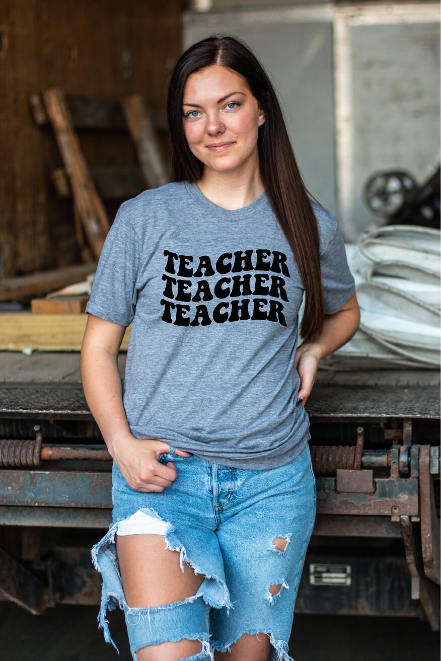 Teacher Wavy Letters Digital Design