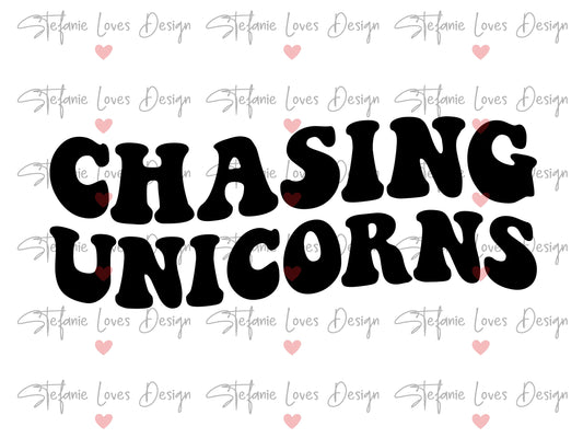 Chasing Unicorns svg, Unicorns svg, Digital Design