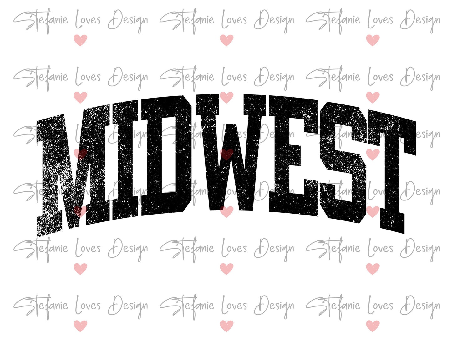 Midwest png, Midwest Distressed PNG, Digital Design