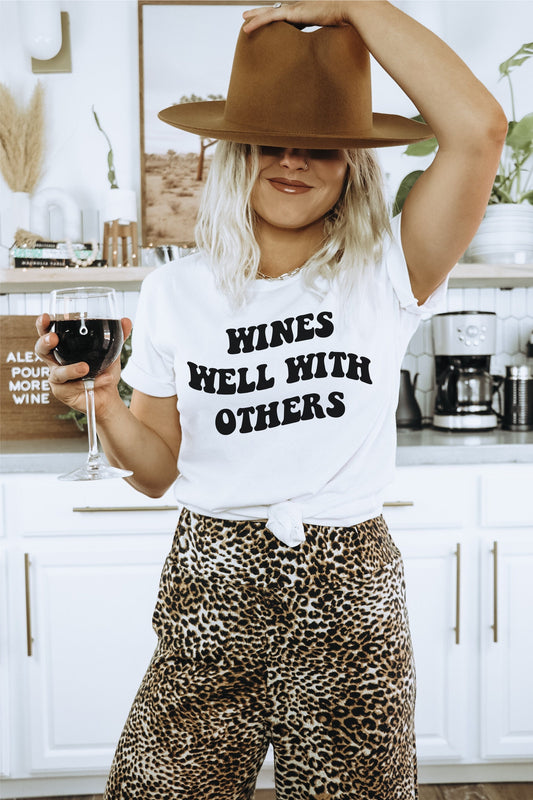 Wines Well With Others svg, Wine svg, Wavy Letters Svg, Digital Design