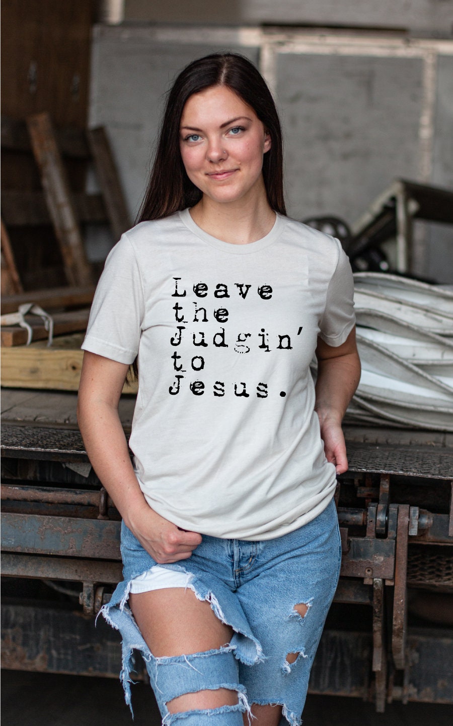 Leave the Judgin to Jesus Digital Design