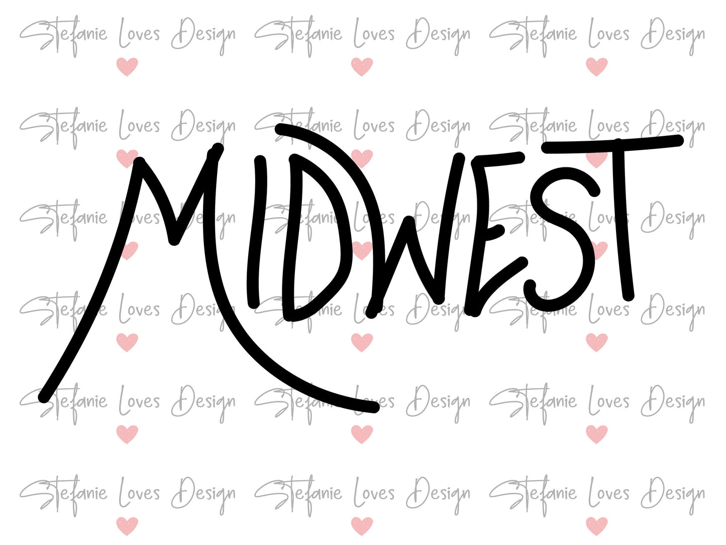 Midwest Hand Lettered Digital Design