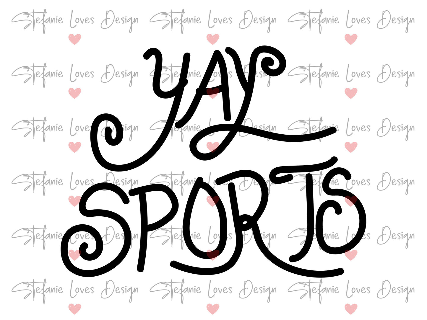 Yay Sports svg, Sports svg, Digital Design