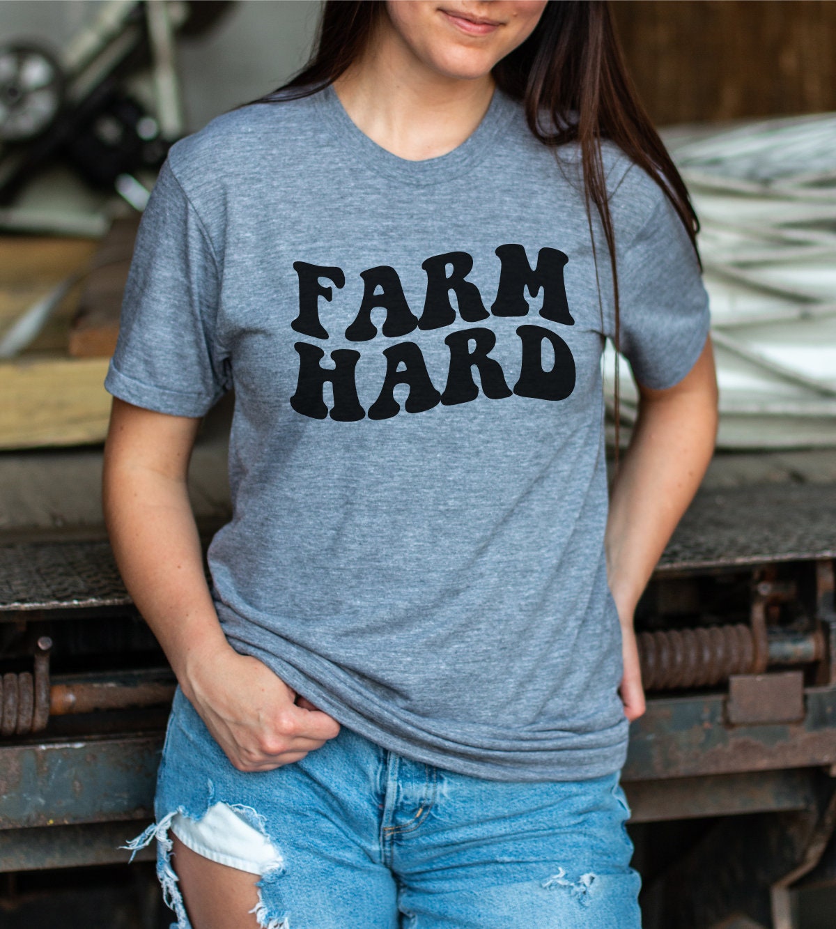Farm Hard Wavy Letters Digital Design