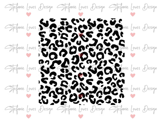 Leopard Pattern Black and White svg, Leopard Print svg, Digital Download