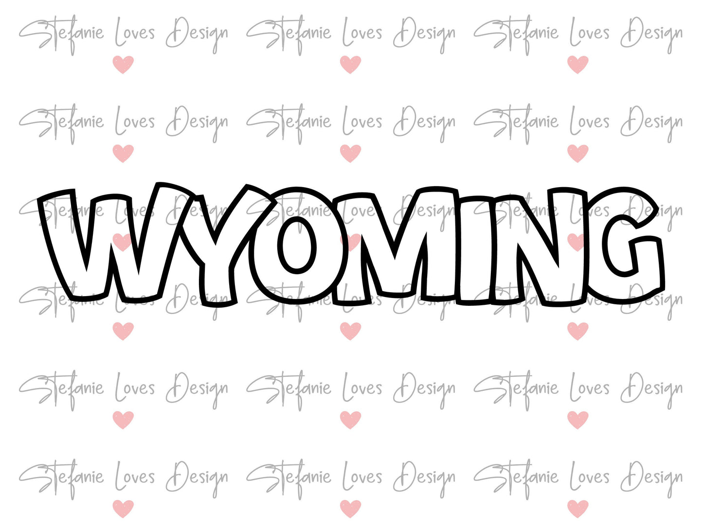 Wyoming Outline Digital Design