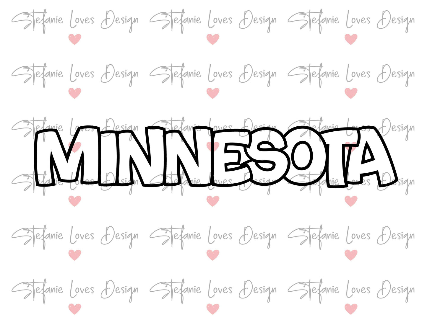 Minnesota Outline Digital Design