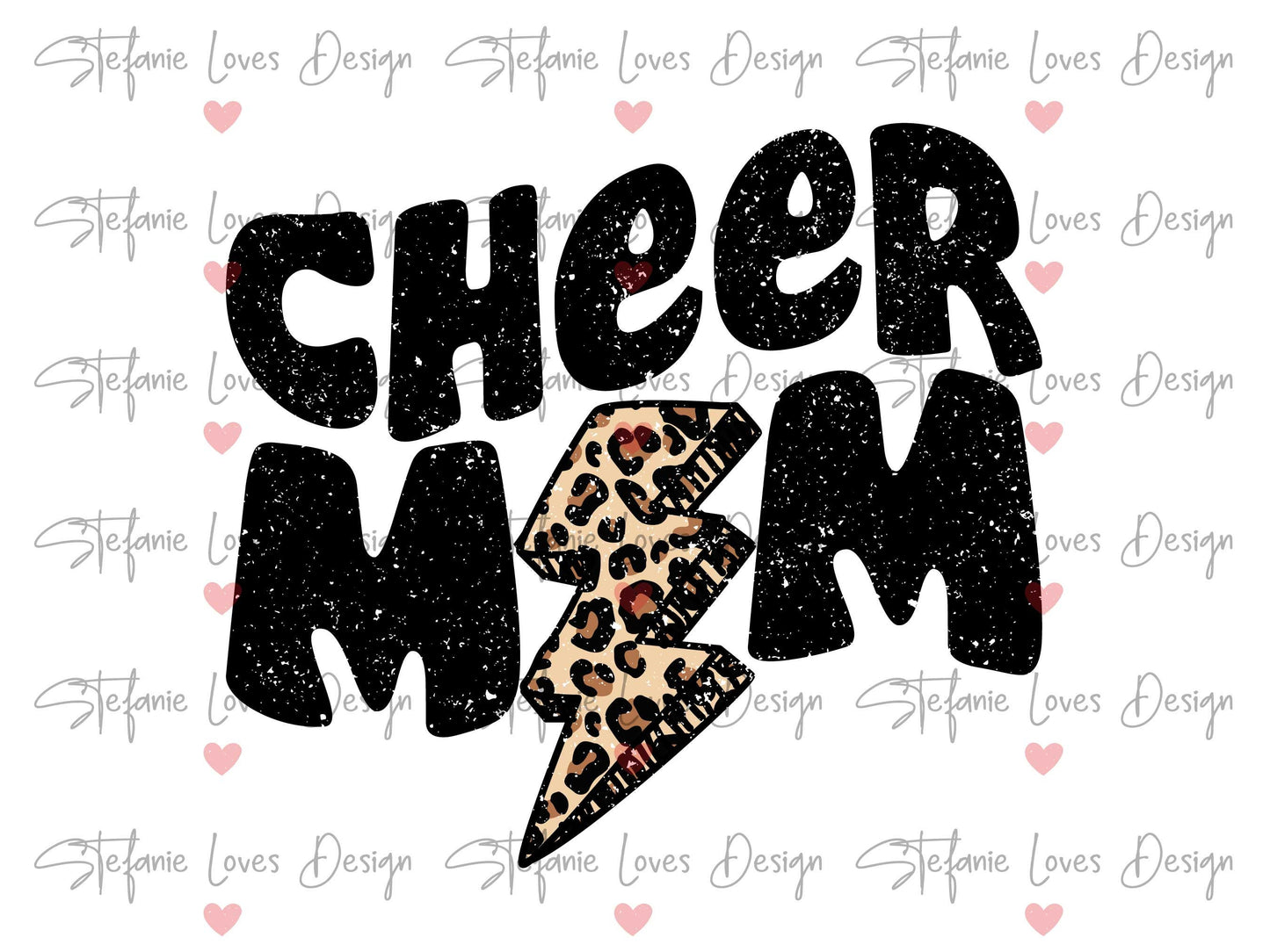 Cheer Mom Lightning Bolt Digital Design