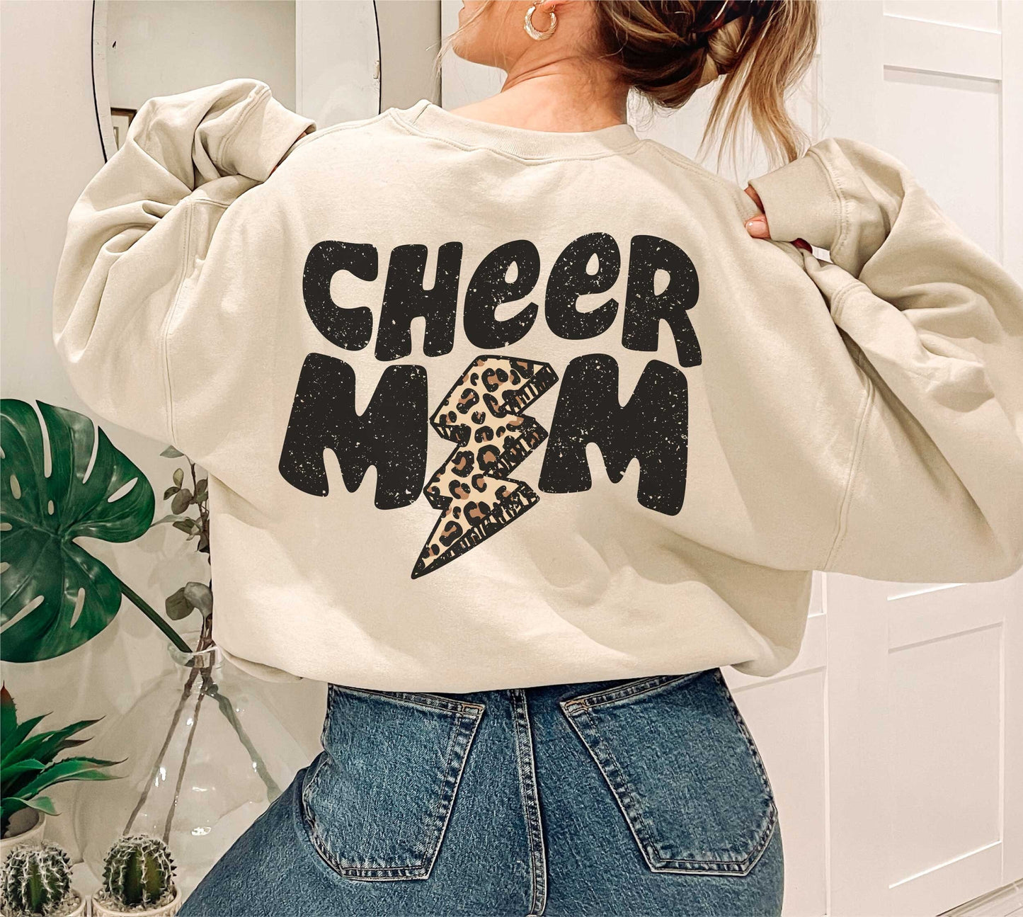 Cheer Mom Lightning Bolt Digital Design
