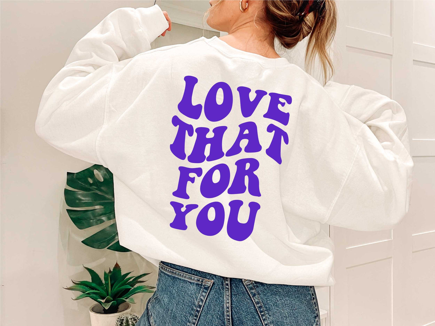 Love That For You Wavy Letter Digital Design