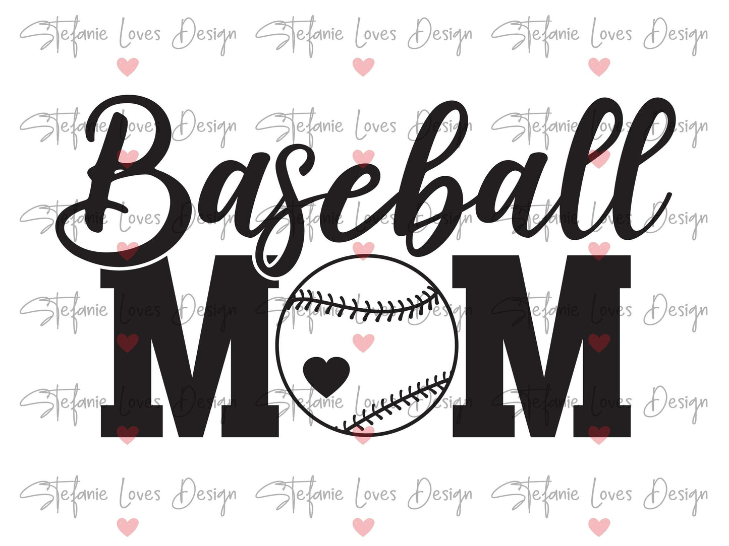Baseball Mom Digital Design